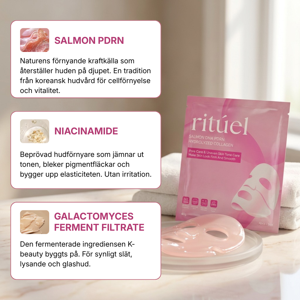 4-Set Salmon PDRN Collagen Mask